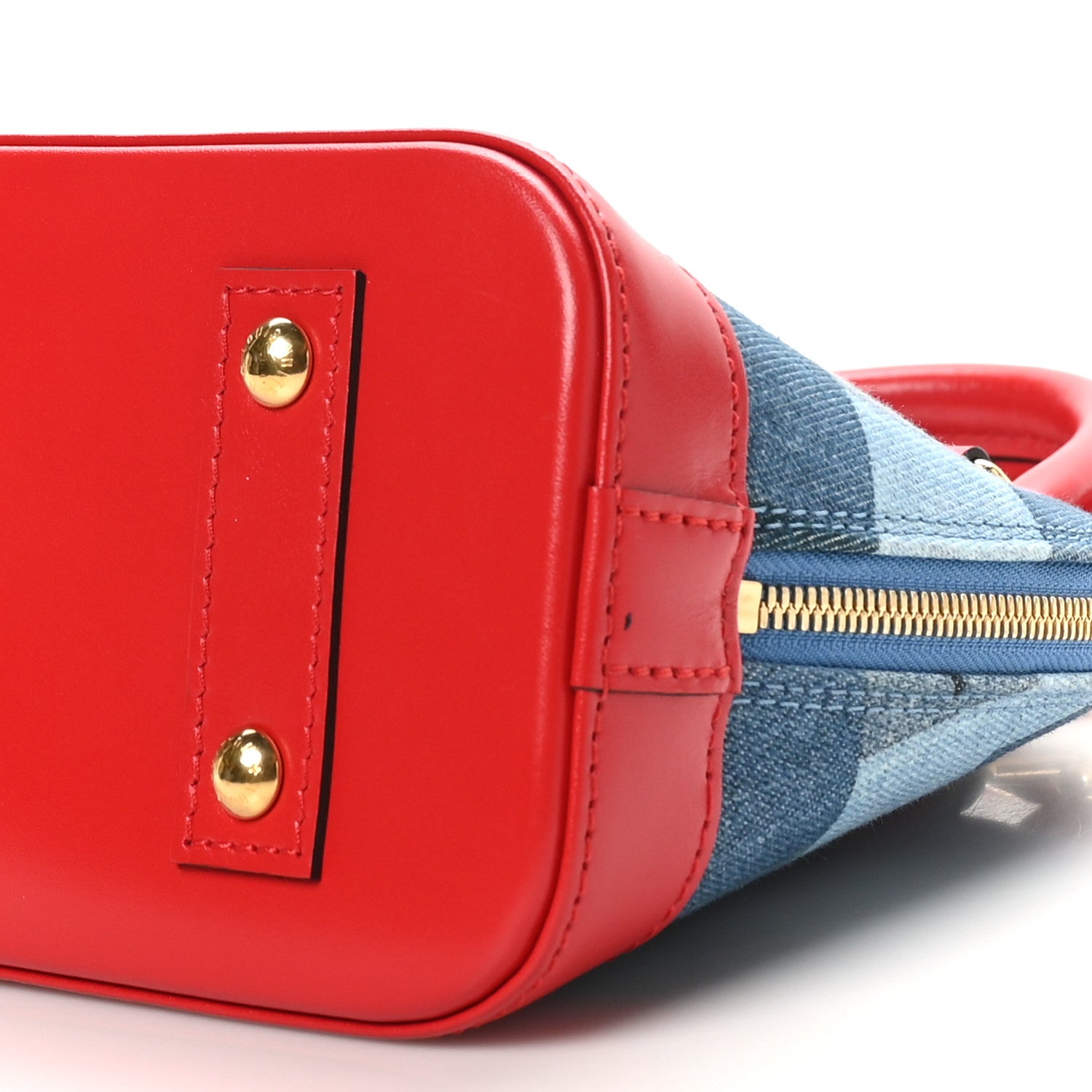 Louis Vuitton Denim Damier Monogram Patchwork Alma BB 9 of 9