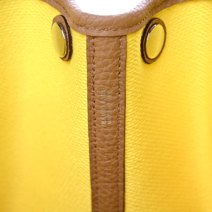 Hermes Twill H Negonda Garden Party 30 TPM Ecru Jaune Citron Biscuit 8 of 9