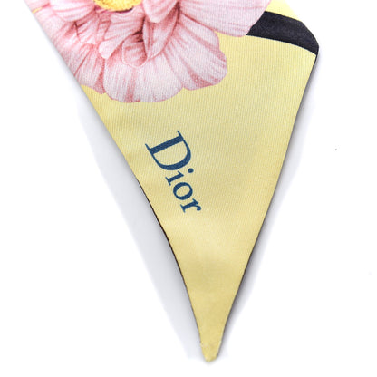 Christian Dior Silk ABCDior R Mitzah Scarf Yellow 5 of 5