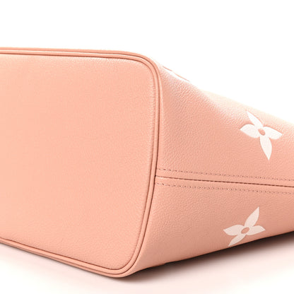 Louis Vuitton Empreinte Monogram Giant Neverfull MM Trianon Pink Cream 10 of 10