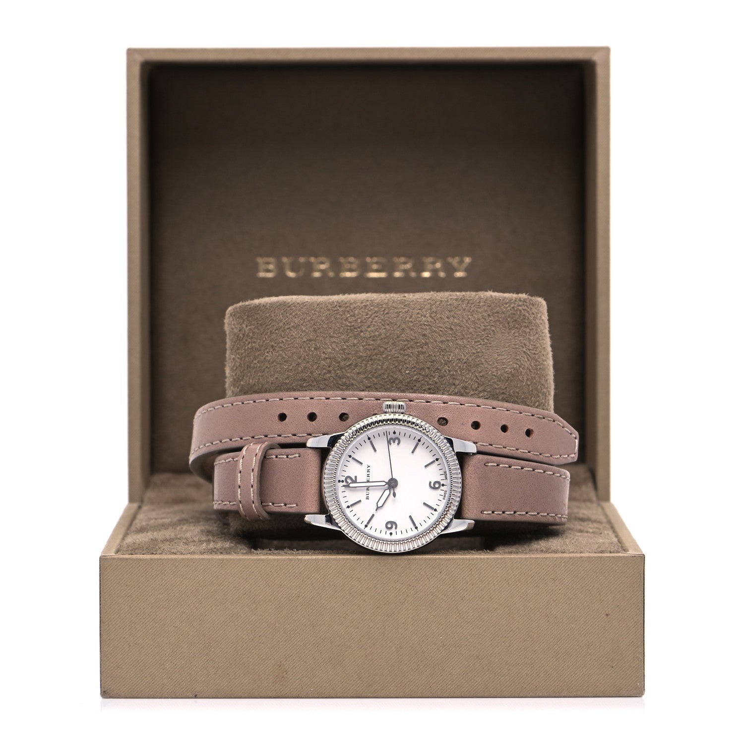 Burberry Stainless Steel Calfskin 30mm Double Wrap Quartz Watch BU7847 5 of 5