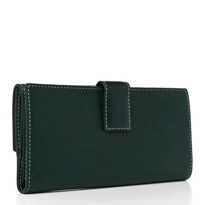 Gucci Calfskin Crest Continental Flap Wallet Green 3 of 14