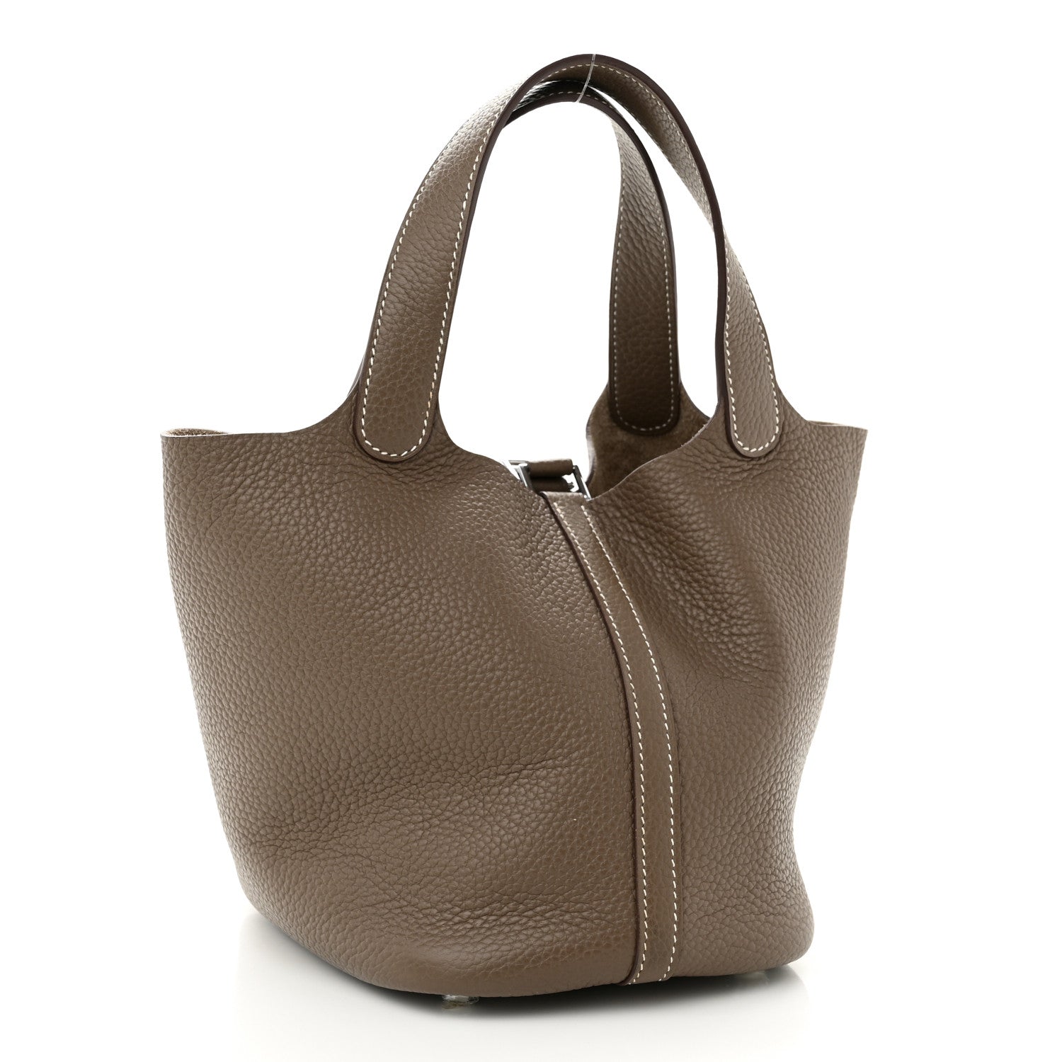 Hermes Taurillon Clemence Picotin Lock 18 PM Etoupe 3 of 13
