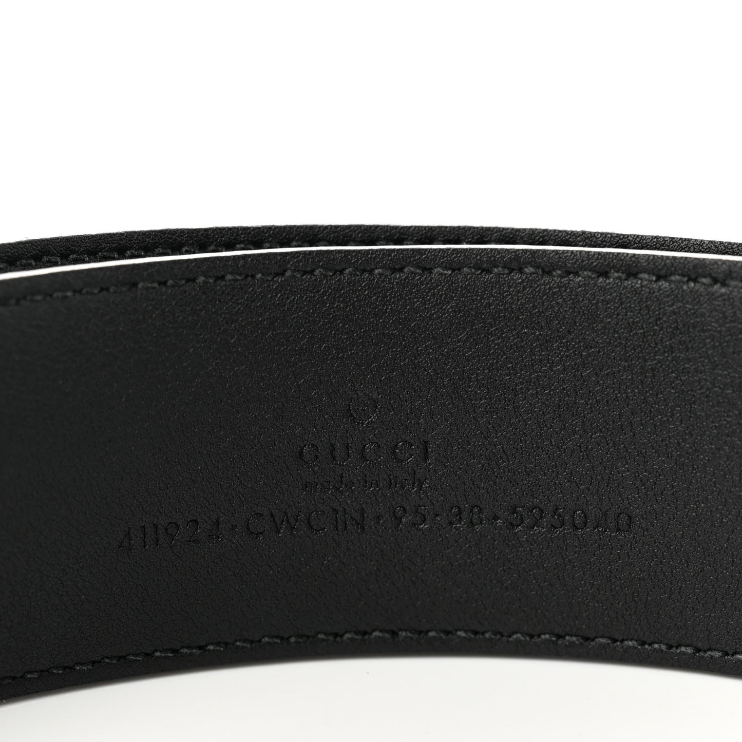 Guccissima Signature Interlocking G 40mm Belt 95 38 Black