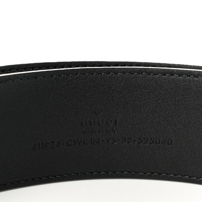 Gucci Guccissima Signature Interlocking G 40mm Belt 95 38 Black 3 of 5