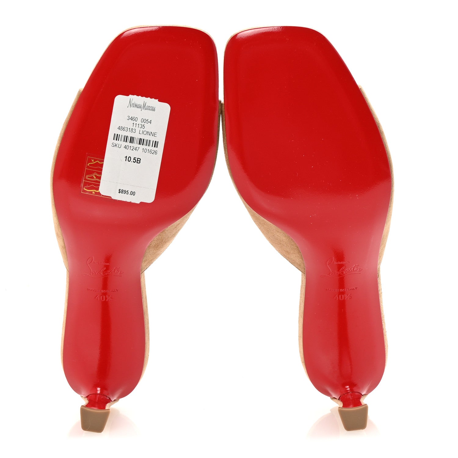 Christian Louboutin Veau Velours Condora 55 Mules 40.5 Lionne 6 of 9