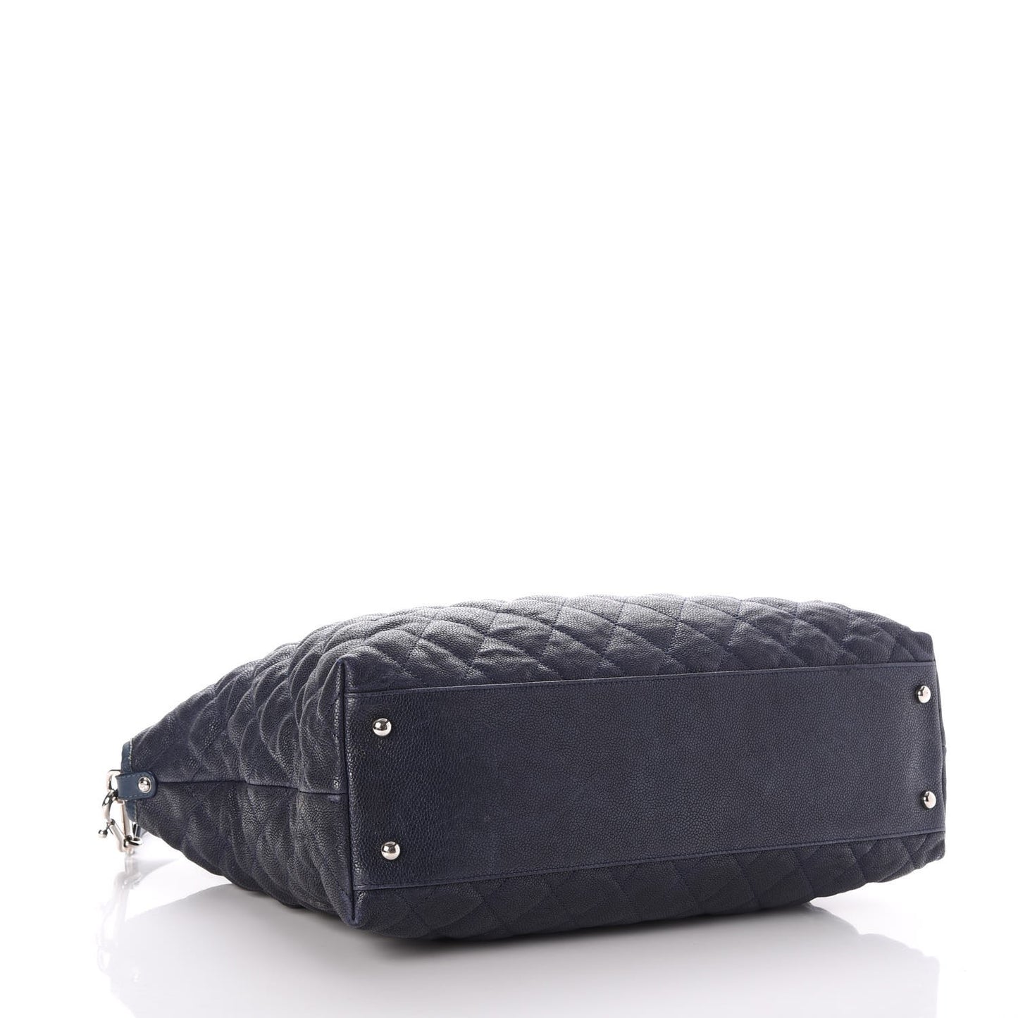Caviar Quilted French Riviera Hobo Blue