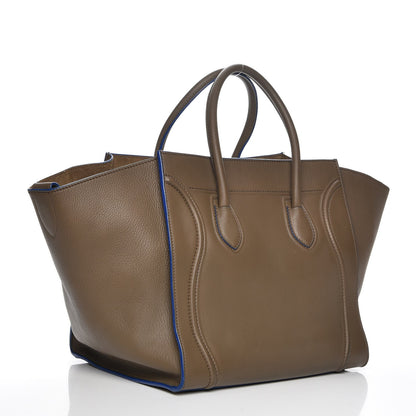 Celine Supple Calfskin Medium Phantom Luggage Khaki 3 of 7