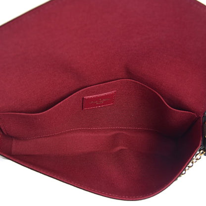 Louis Vuitton Monogram Pochette Felicie Chain Wallet Fuchsia 5 of 13