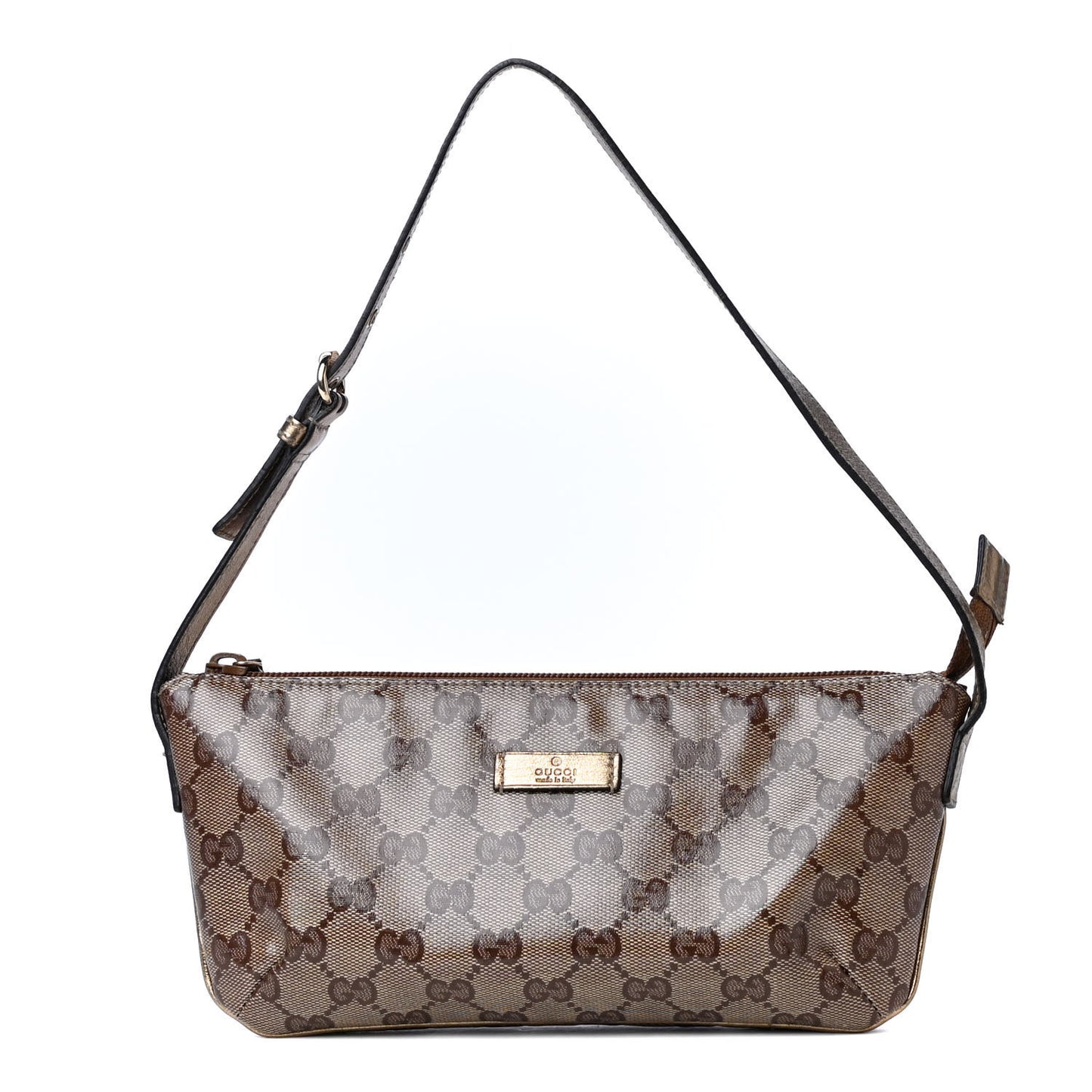 Crystal Monogram Joy Boat Pochette Brown