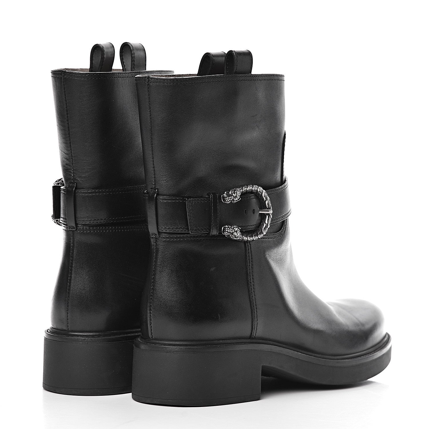 Gucci Calfskin Dionysus Lifford Short Boots 38.5 Black 4 of 13