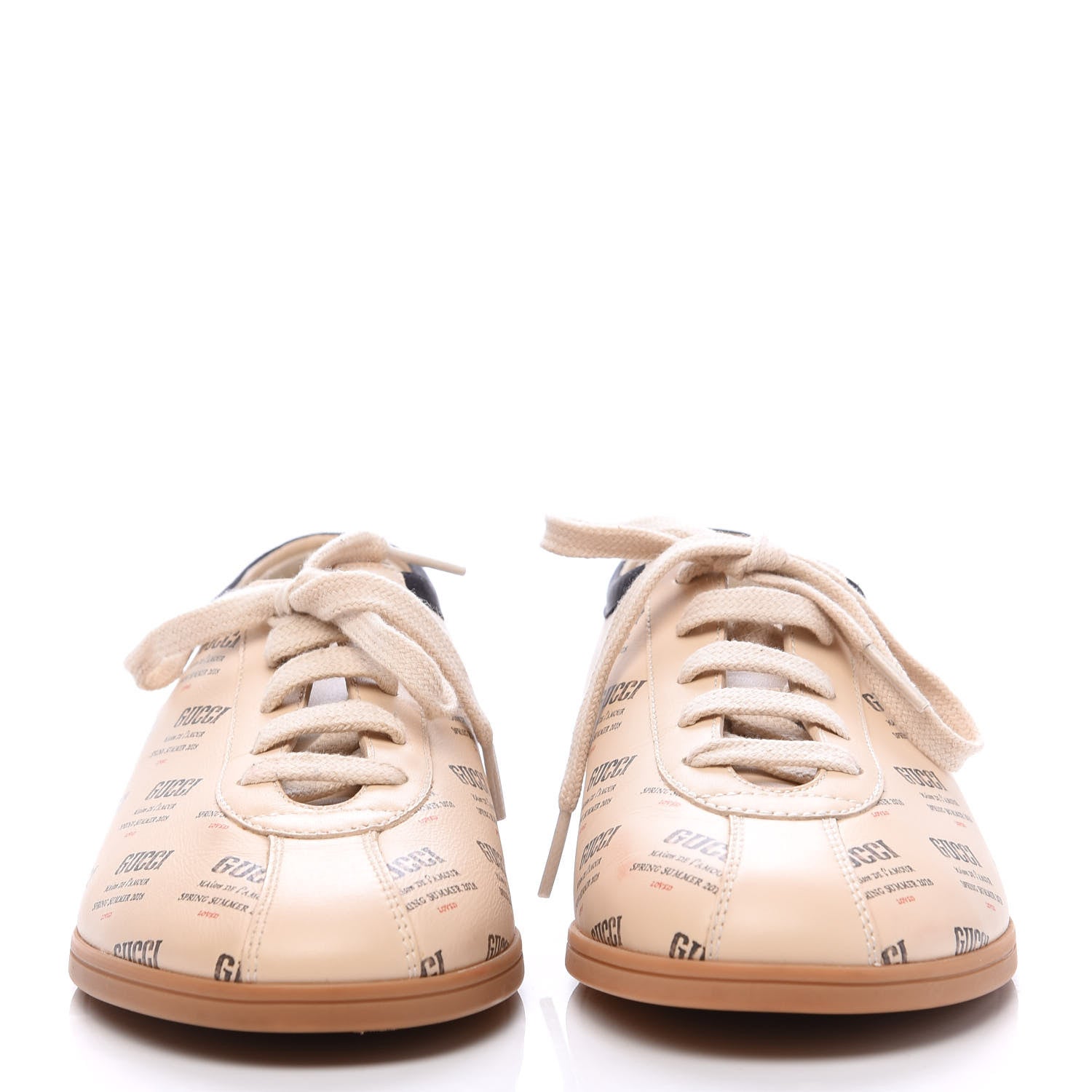Gucci Calfskin Stamp Print Mens Falacer Sneakers 5 Soy 2 of 9