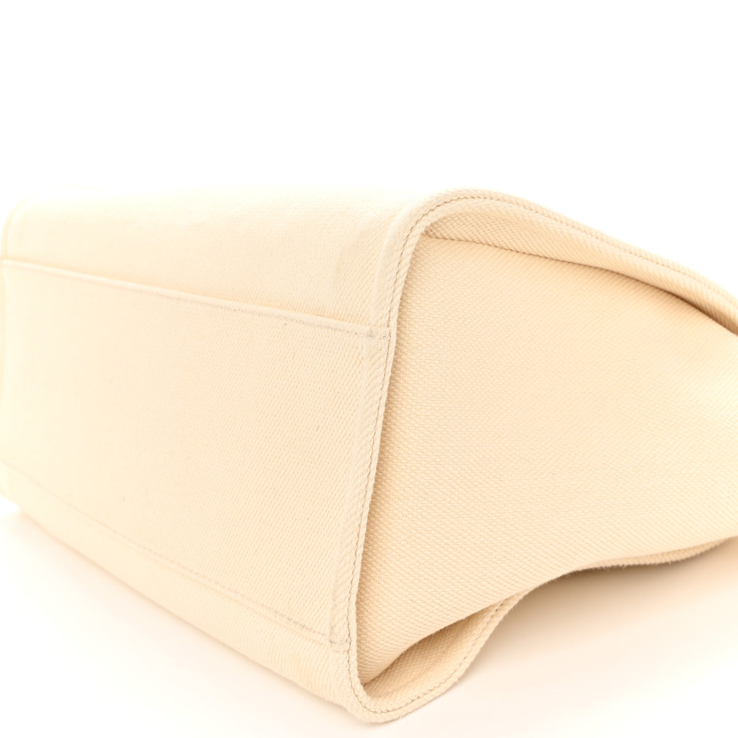 Canvas Pearl Medium Deauville Tote Ecru Beige