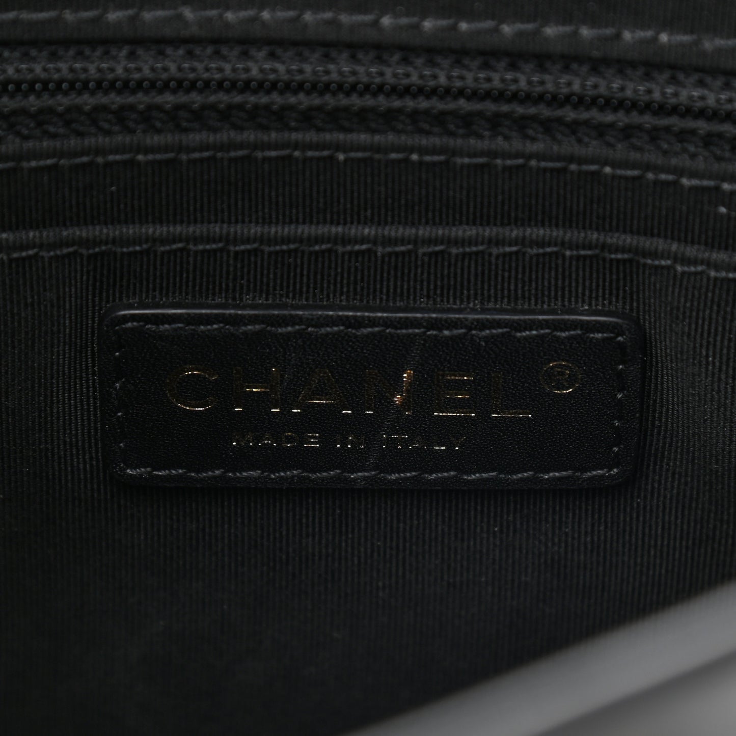 Calfskin Chevron Quilted Small Urban Spirit Backpack Black