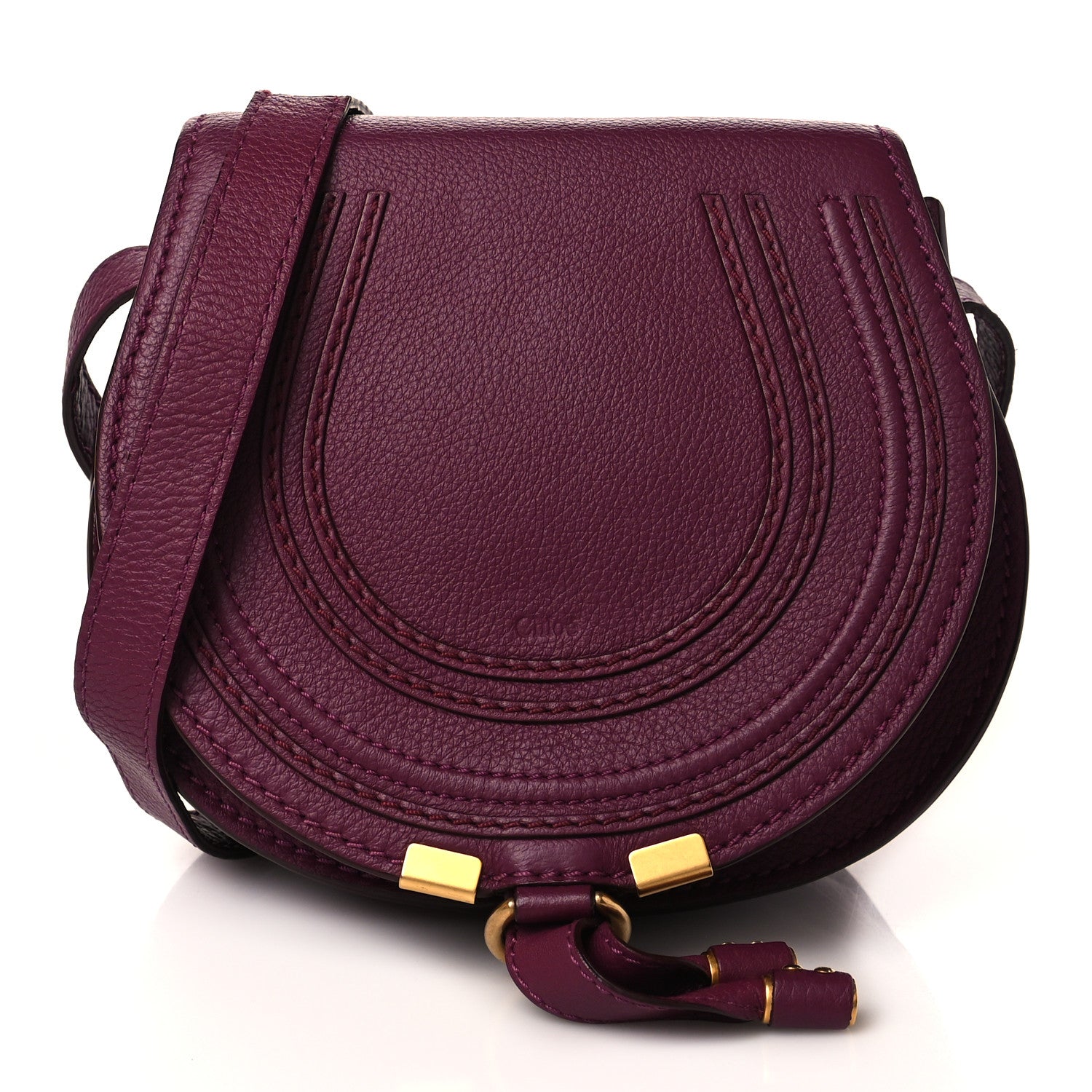 Chloe Calfskin Mini Marcie Round Crossbody Bag Dreamy Pink 1 of 10