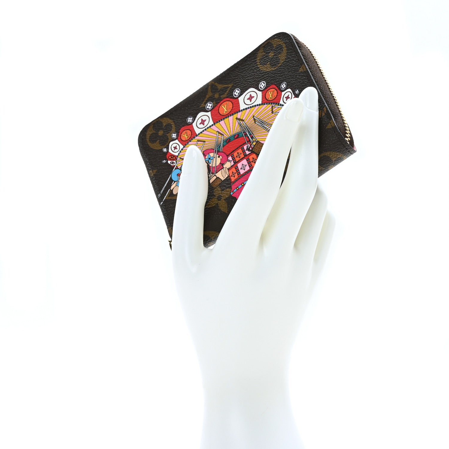 Louis Vuitton Monogram 2020 Christmas Animation Swing Ride Zippy Coin Purse Pink Poppy 2 of 6