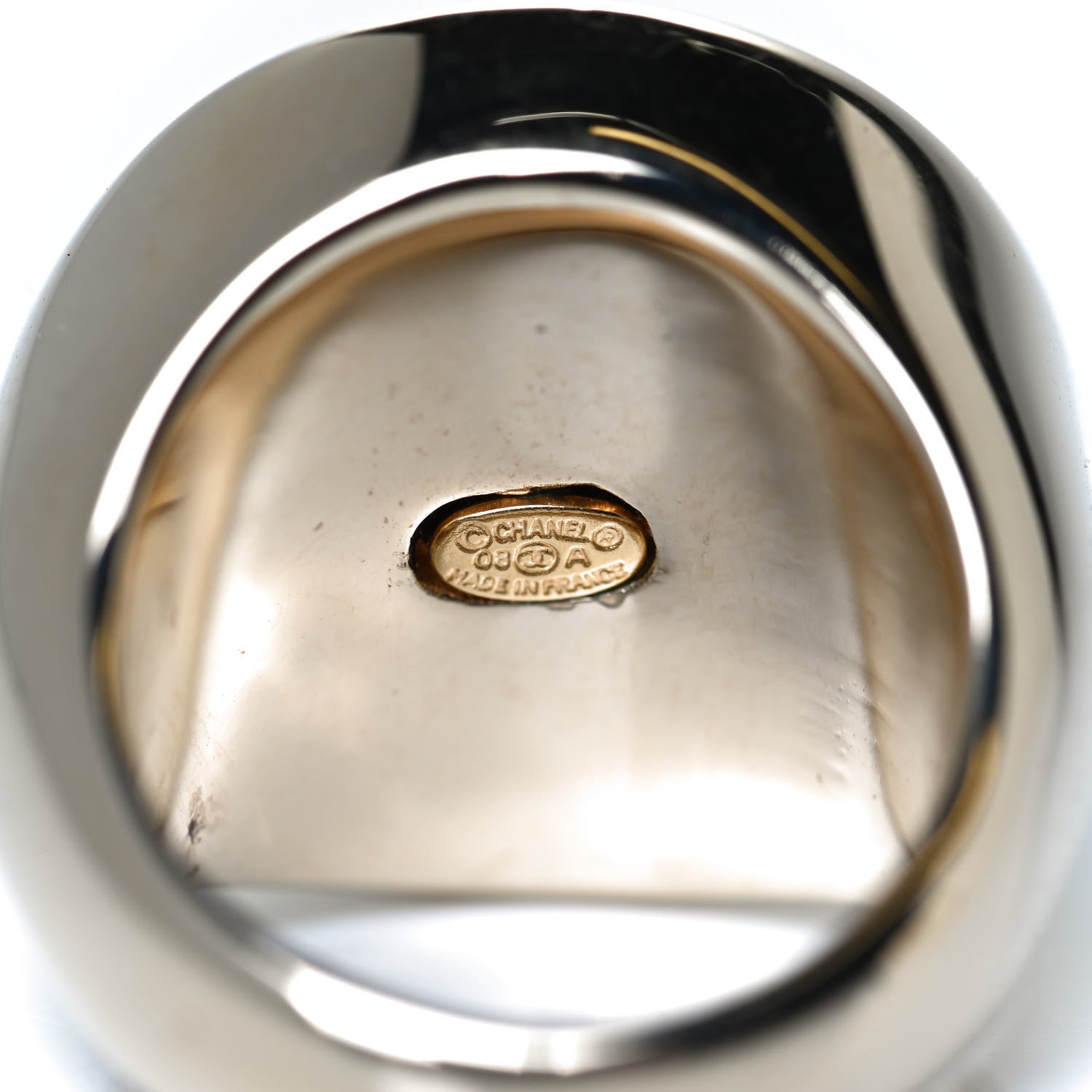 Chanel Coin Signet Ring 7 Gold 4 of 4
