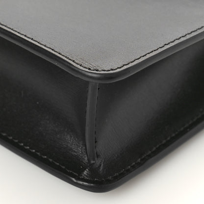 Celine Shiny Calfskin Triomphe Margo Wallet on Chain Black 8 of 9