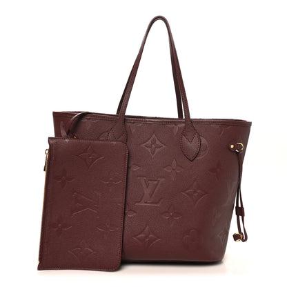Louis Vuitton Empreinte Monogram Giant Neverfull MM Wine 3 of 11