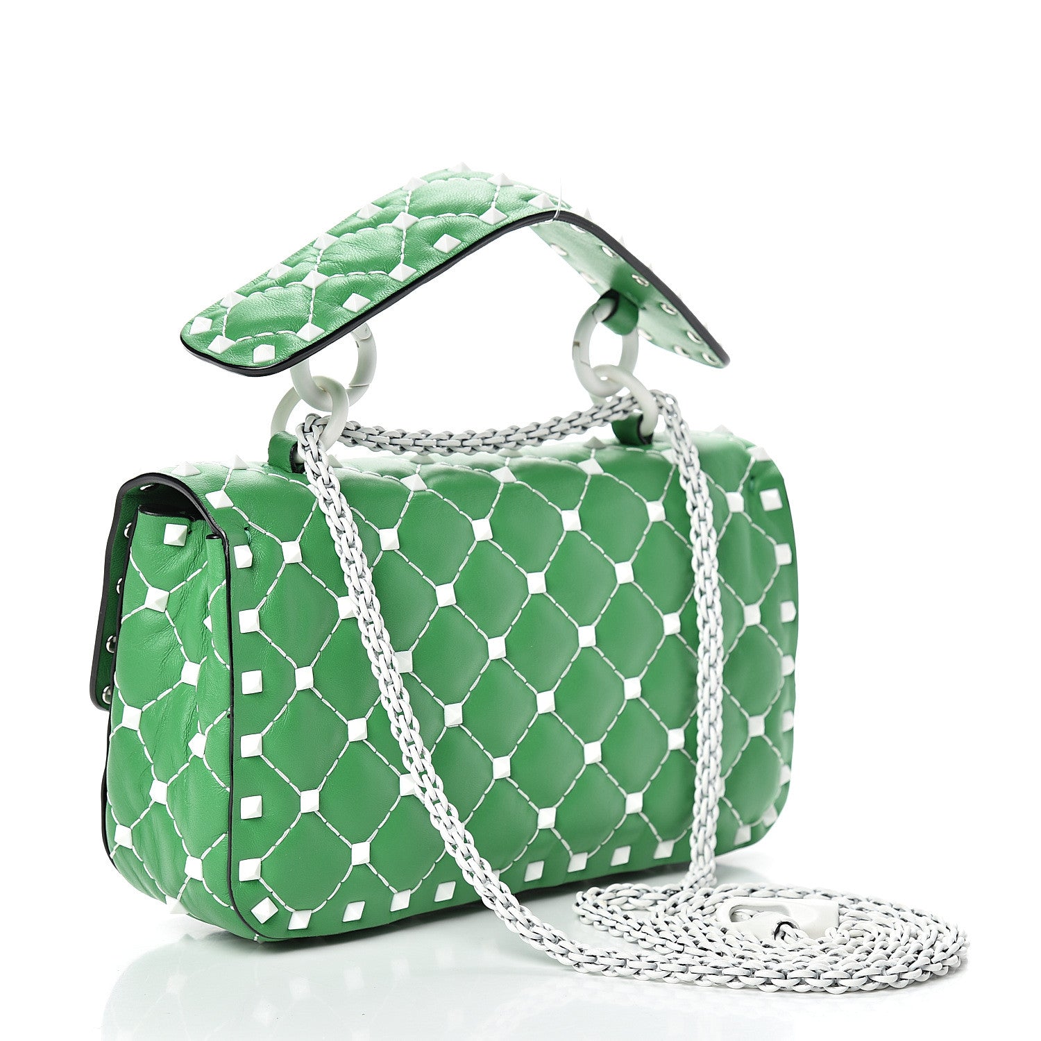 Valentino Garavani Nappa Small Free Rockstud Spike Shoulder Bag Peppermint 2 of 11