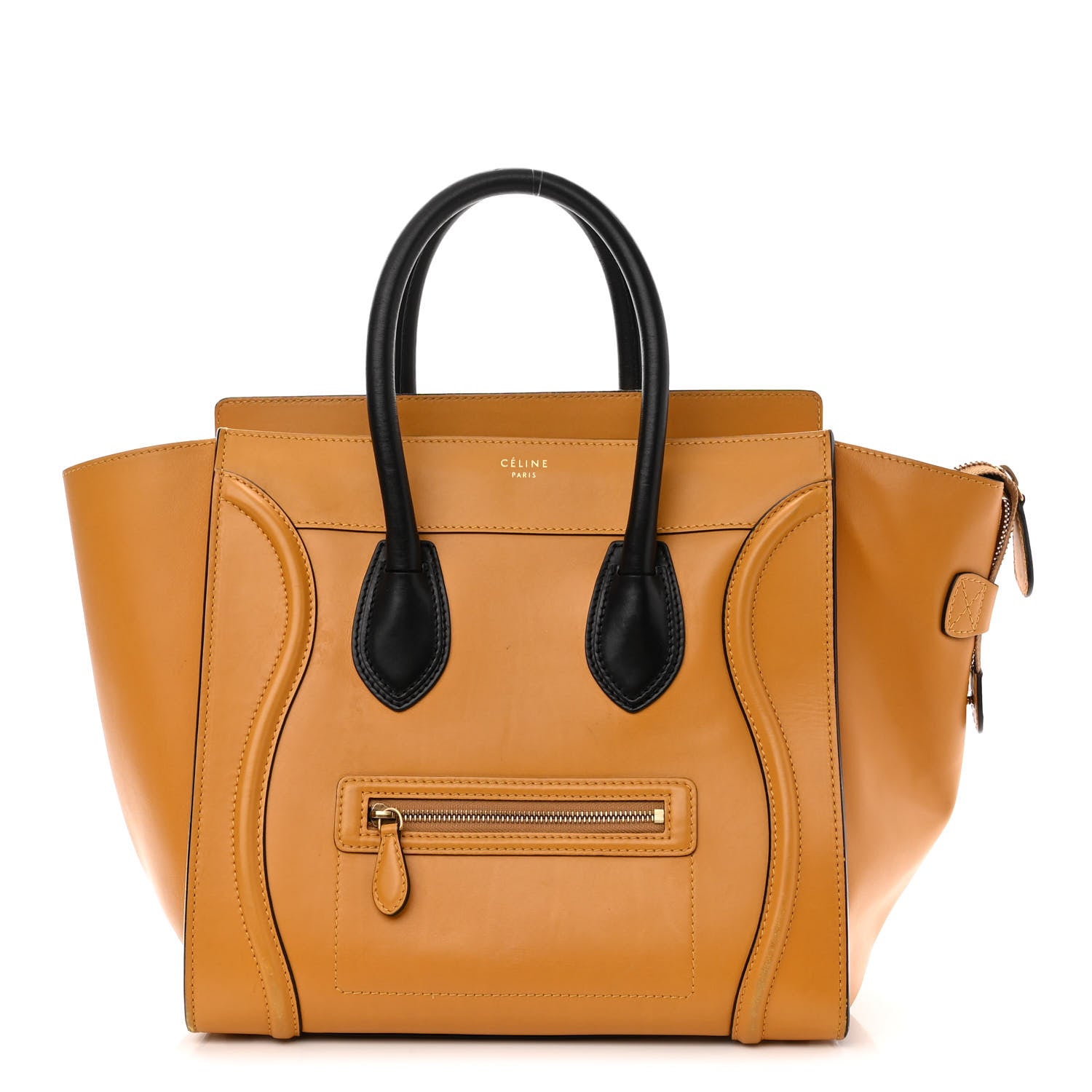 Celine Smooth Calfskin Mini Luggage Amber 1 of 13