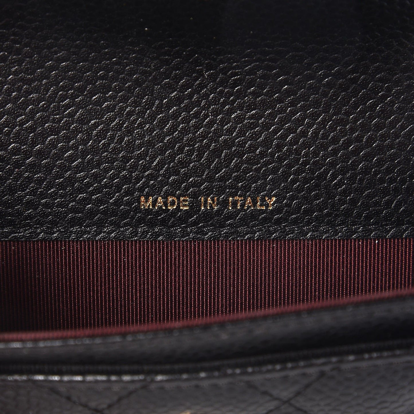 Caviar Quilted Flap Card Holder Black