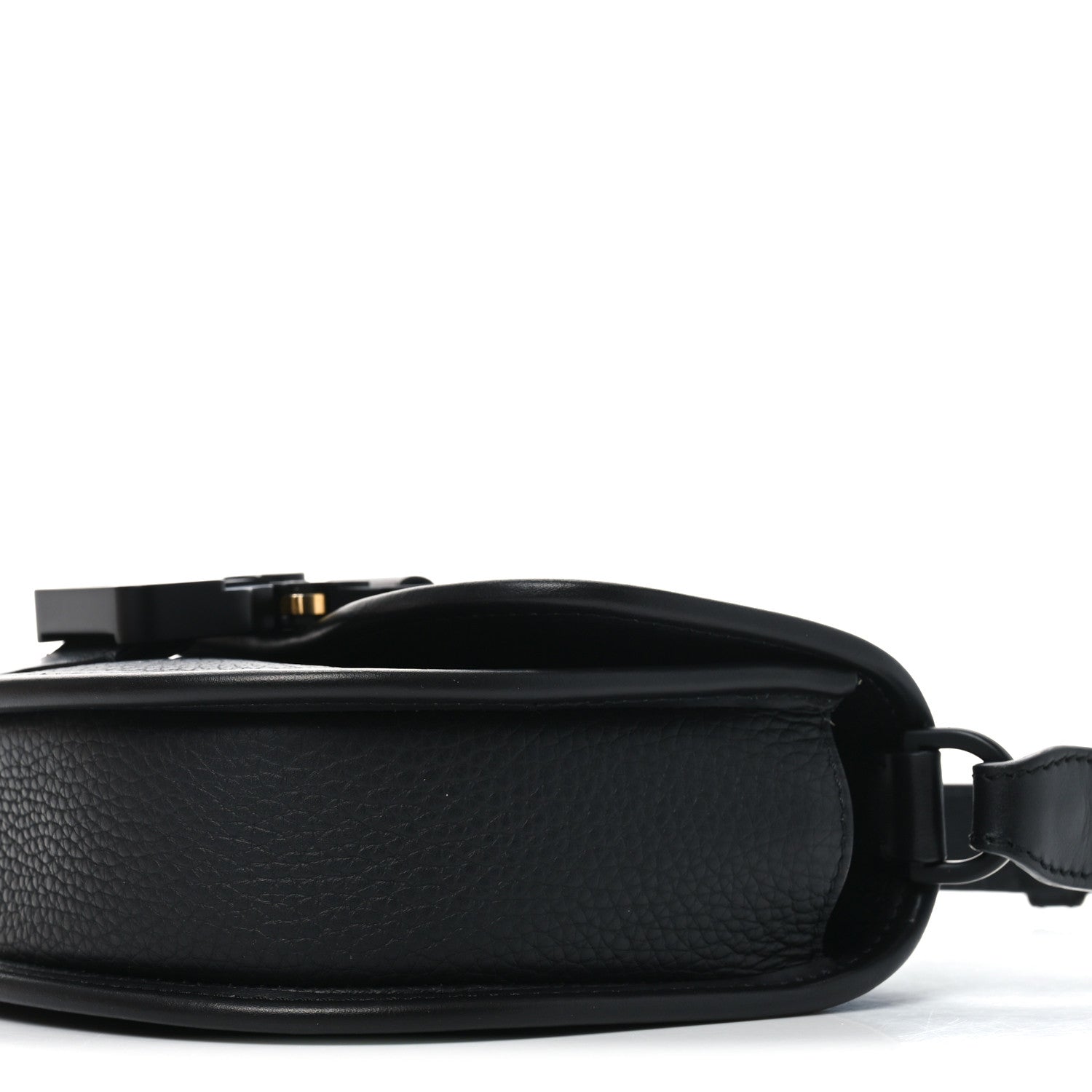 Christian Dior Grained Calfskin Mini Gallop Bag With Strap Black