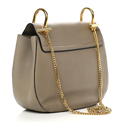 Chloe Grained Lambskin Drew Shoulder Bag Motty Grey 3 of 18