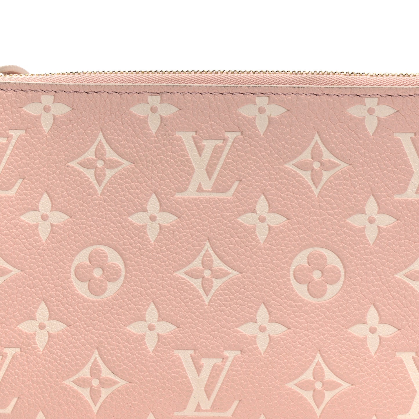 Empreinte Monogram Double Zip Pochette Rose