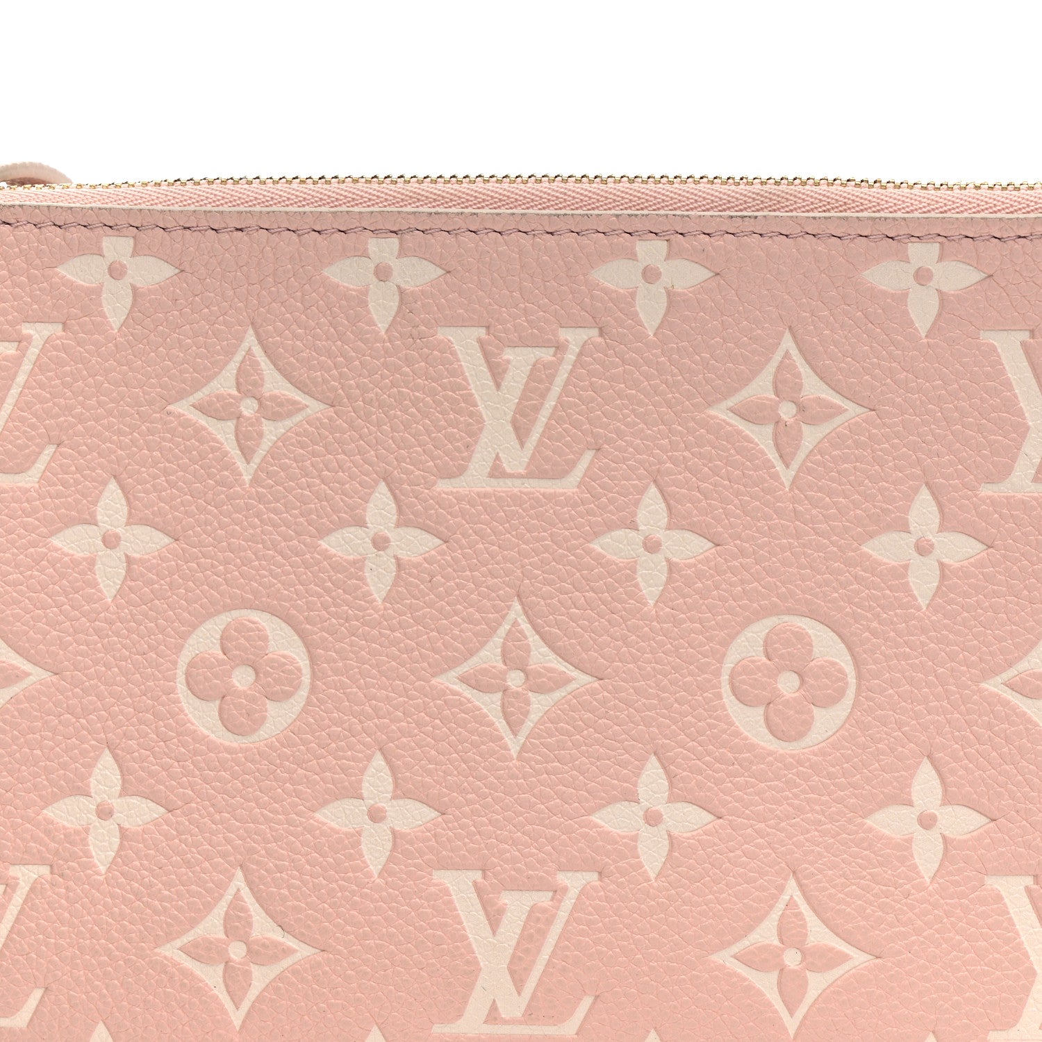 Louis Vuitton Empreinte Monogram Double Zip Pochette Rose 8 of 11