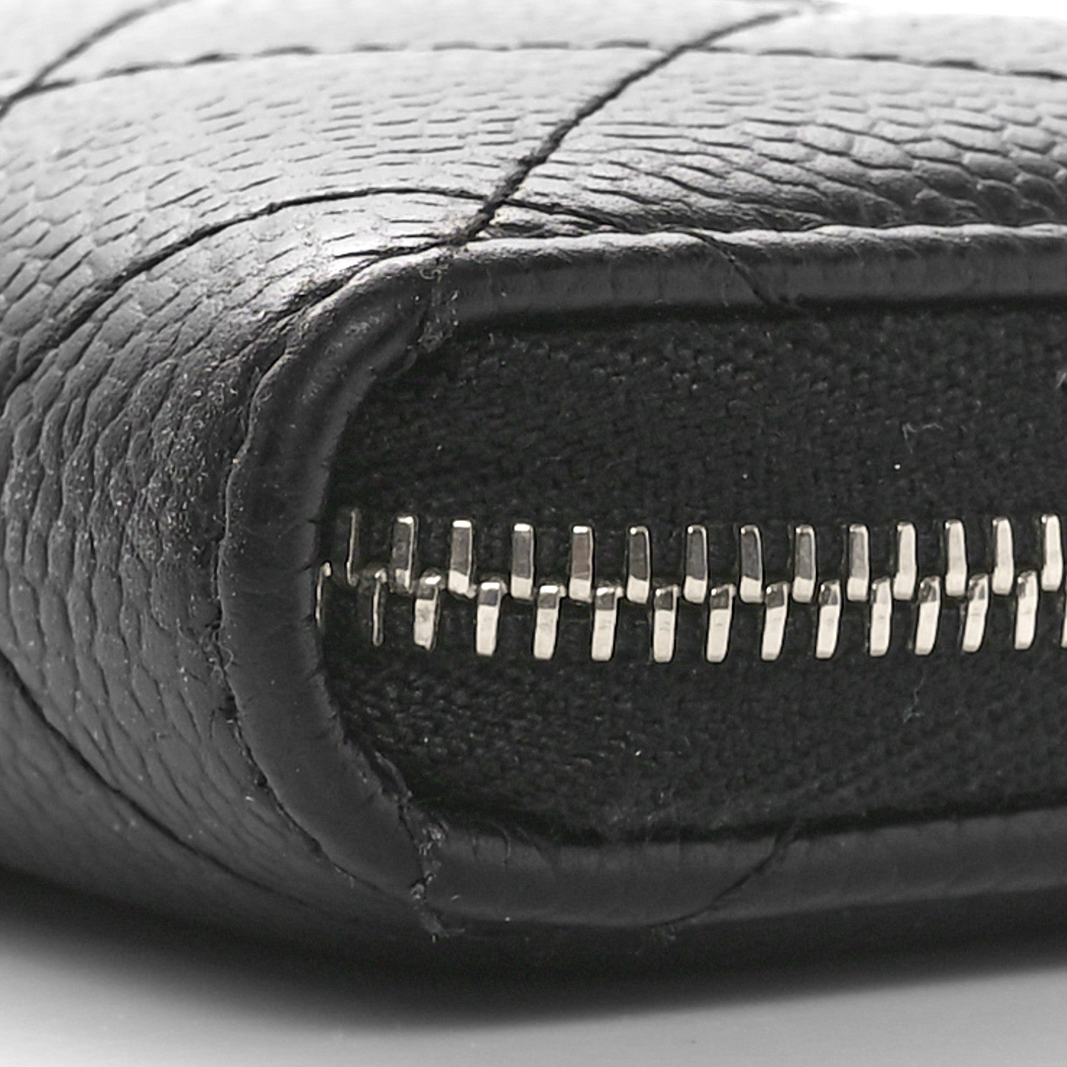 Chanel Caviar Quilted Zip Coin Purse Black 10 of 11