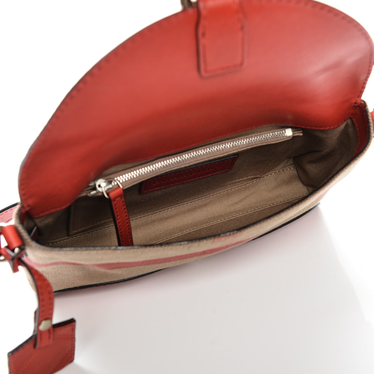 Canvas House Check Small Henham Crossbody Red