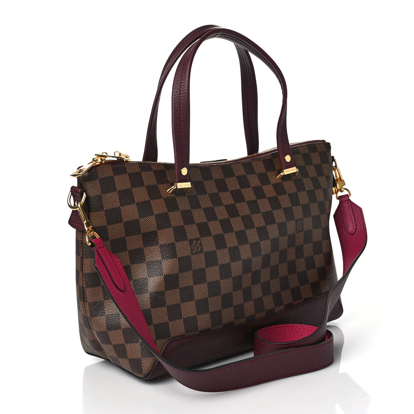 Damier Ebene Cuir Taurillon Hyde Park Fuchsia