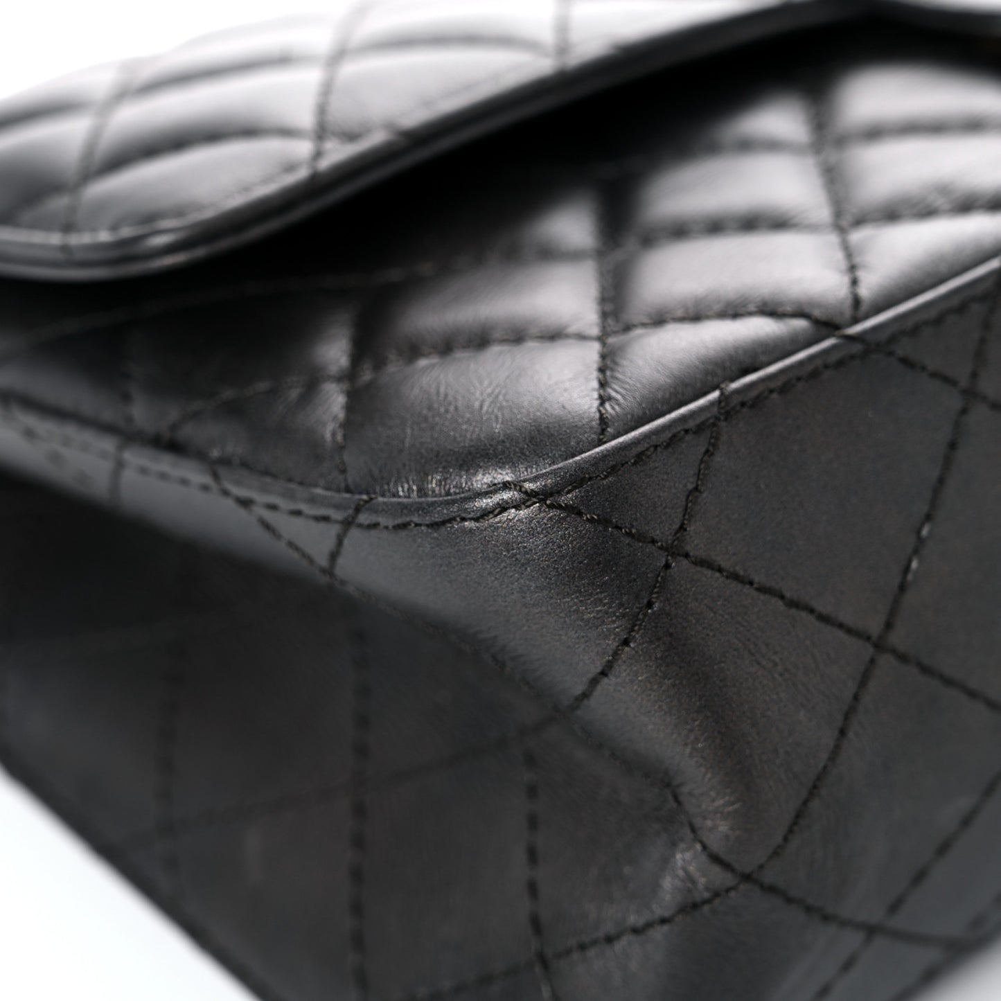 Metallic Calfskin Quilted 2.55 Reissue 226 Flap Charcoal