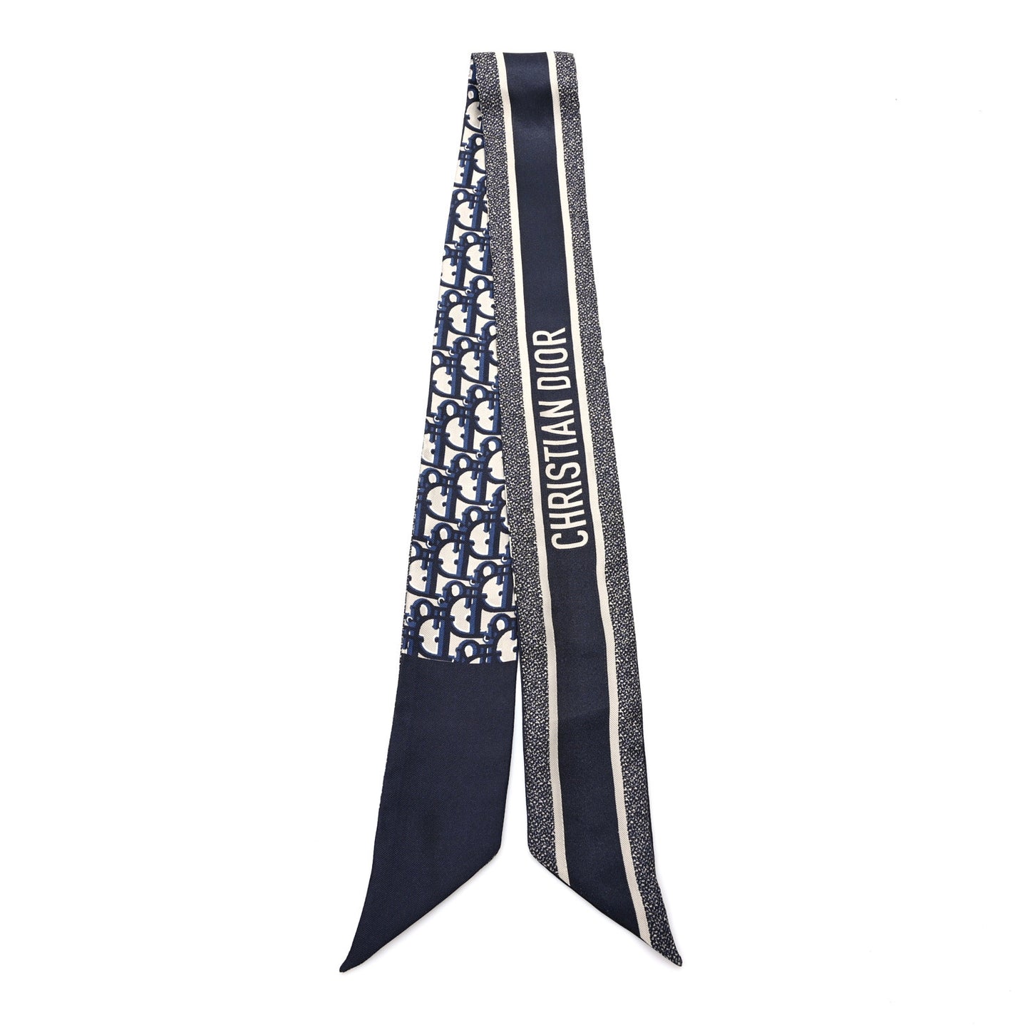 Silk Oblique Mitzah Scarf Blue