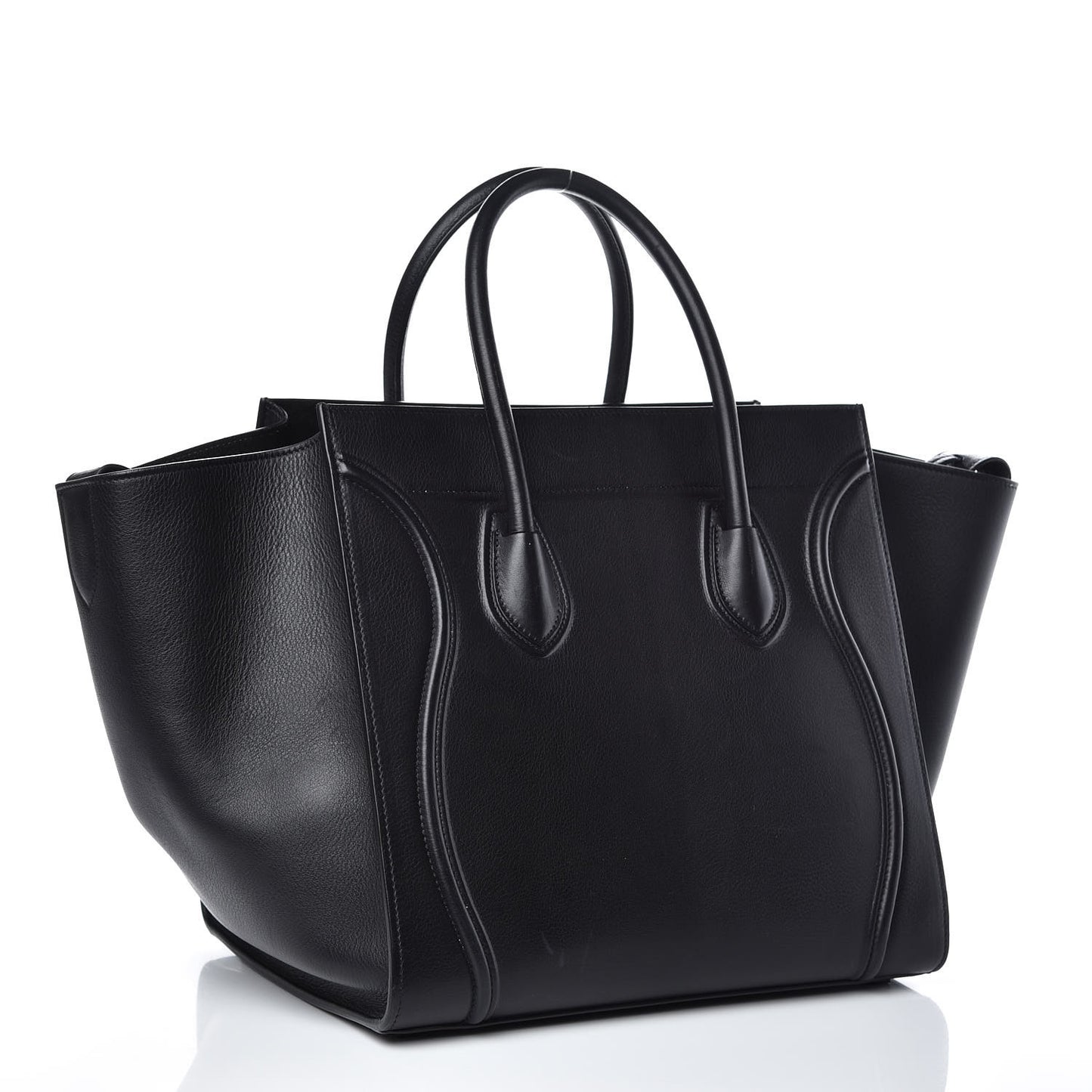 Supple Calfskin Medium Phantom Luggage Black