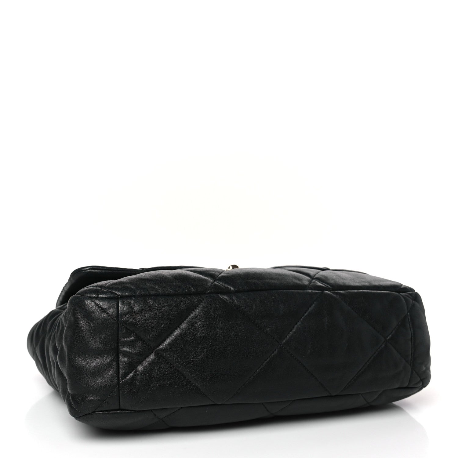 Chanel Lambskin Quilted Maxi Chanel 19 Flap Black 4 of 9