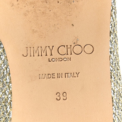 Jimmy Choo Glitter Romy Flats 39 Champagne 8 of 9