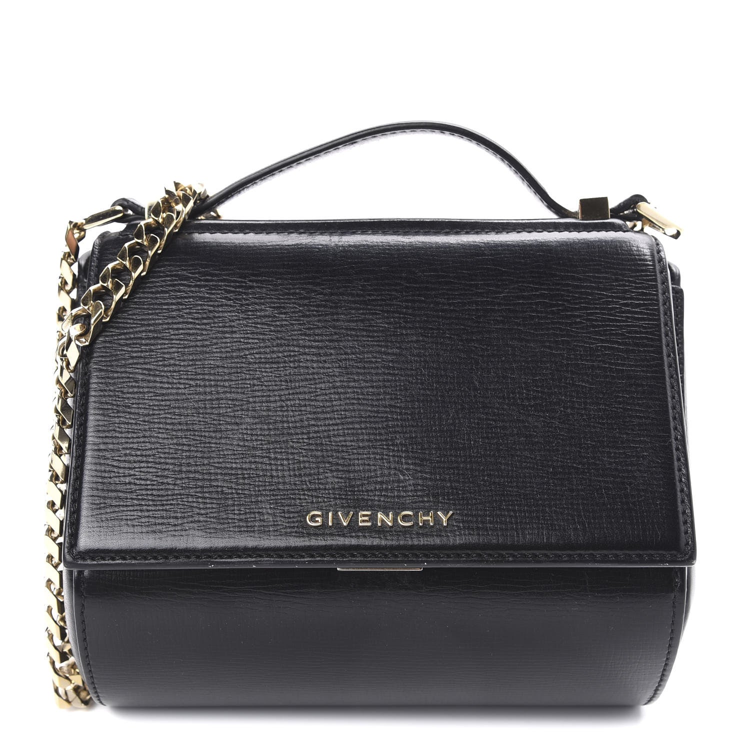 Givenchy Textured Calfskin Mini Pandora Box Chain Crossbody Bag Black 1 of 12