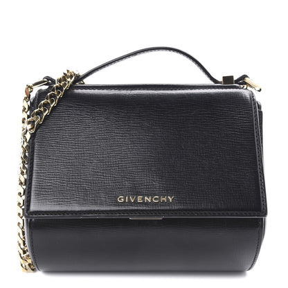 Givenchy Textured Calfskin Mini Pandora Box Chain Crossbody Bag Black 1 of 12