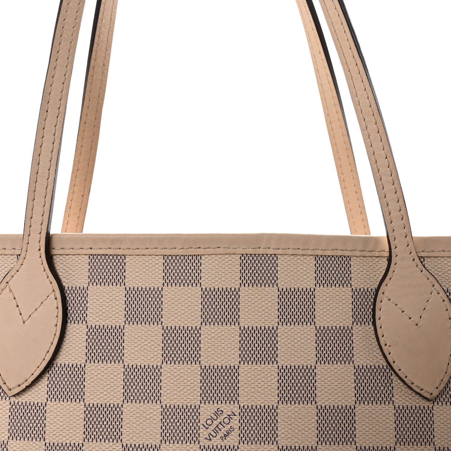 Louis Vuitton Damier Azur Braided Neverfull MM Pink 8 of 10
