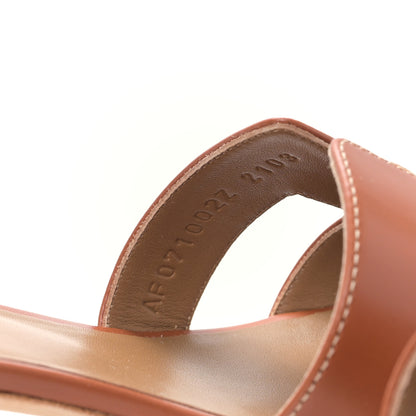 Hermes Calfskin Oasis Sandals 37 Gold 9 of 9