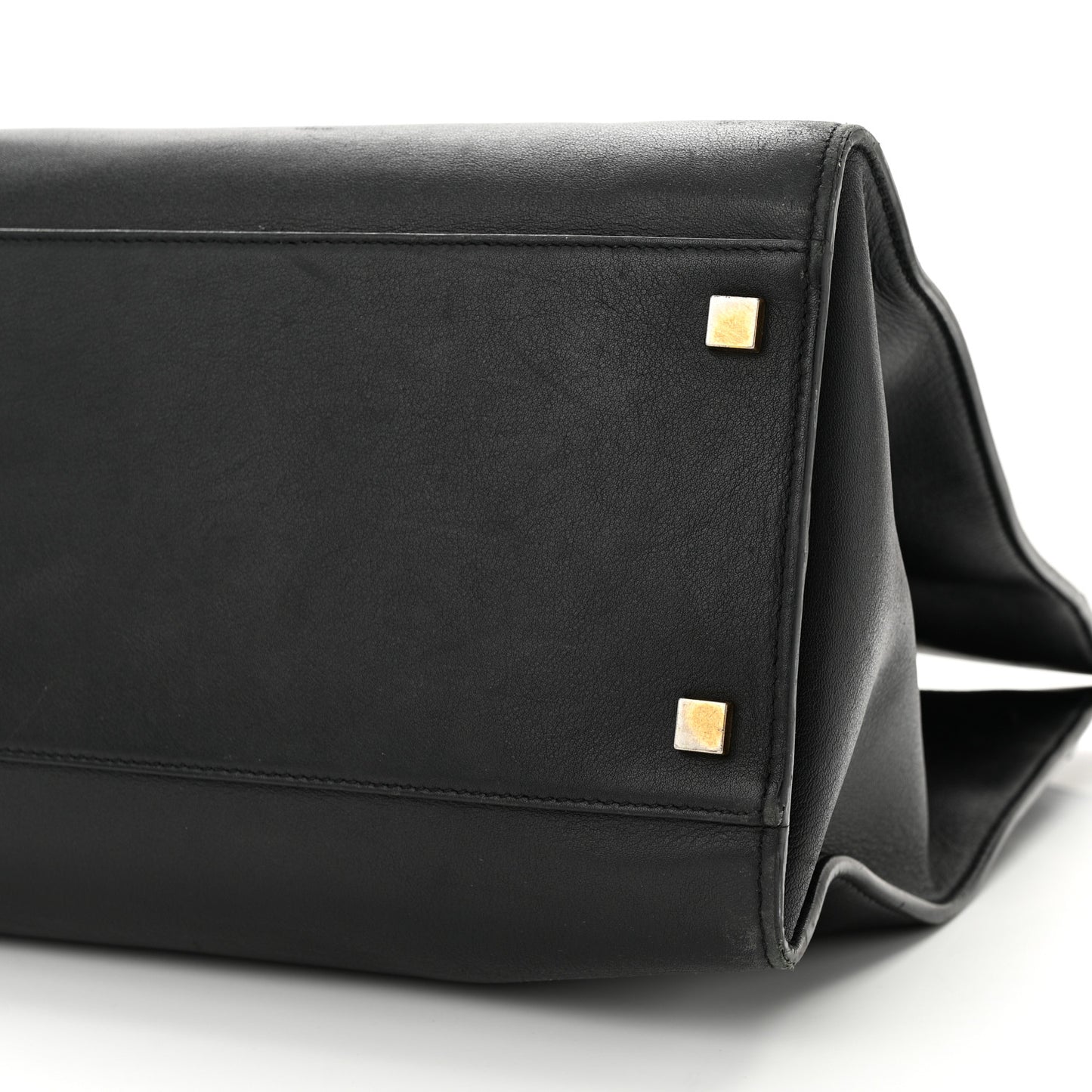 Calfskin Large Manhattan Shopper Tote Black