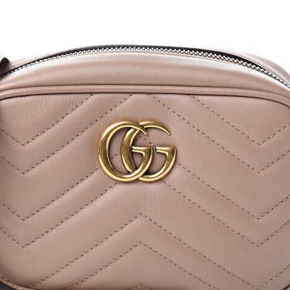 Gucci Calfskin Matelasse Mini GG Marmont Chain Shoulder Bag Porcelain Rose 10 of 10