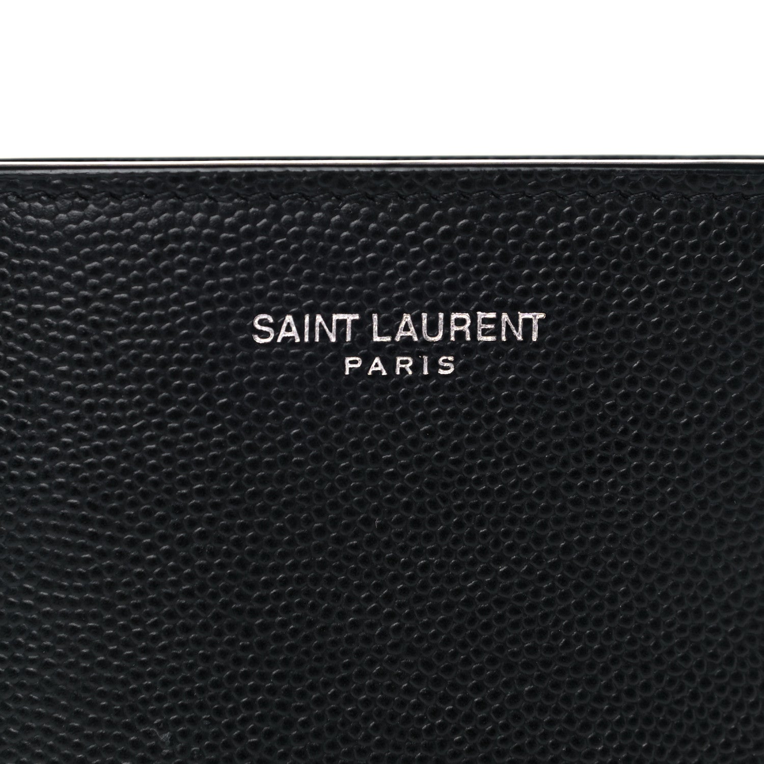 Saint Laurent Grain De Poudre North South Chain Wallet Black 6 of 7