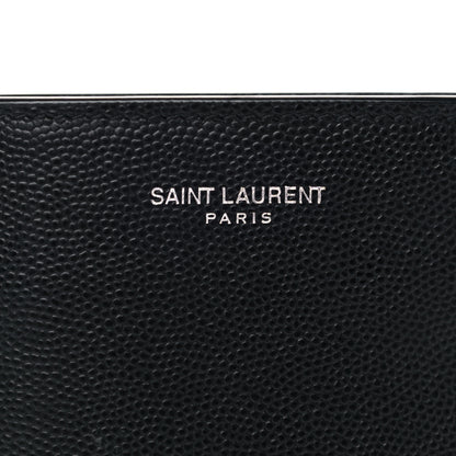 Saint Laurent Grain De Poudre North South Chain Wallet Black 6 of 7