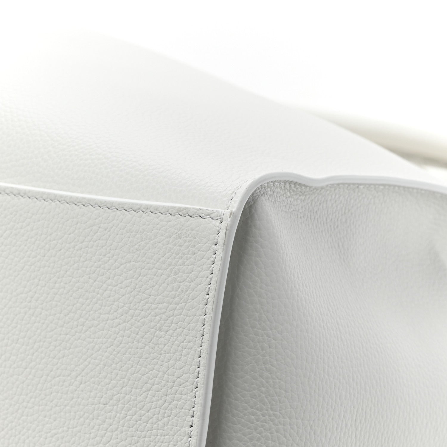 Balenciaga Grained Calfskin Neo Classic Silver Hardware Large Top Handle Bag White 14 of 15