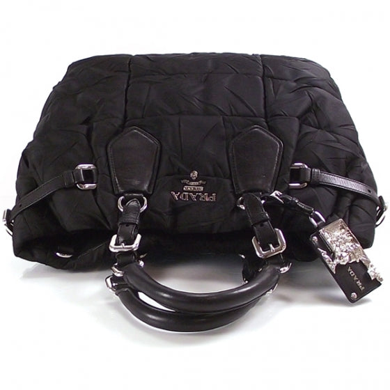 Prada Nylon Gaufre Large Tote Black 5 of 11