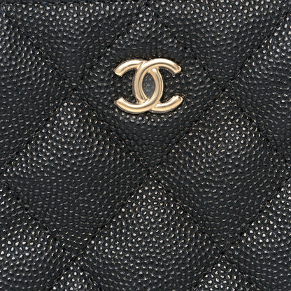Chanel Caviar Quilted Small Cosmetic Case Black 8 of 11