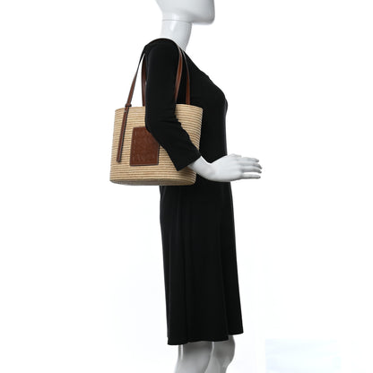 Loewe Raffia Small Square Basket Tote Bag Natural Tan 2 of 8